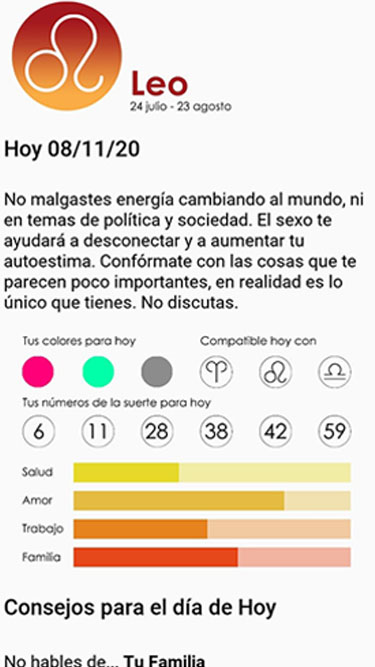 App El Horóscopo del Zodíaco- previsión diaria